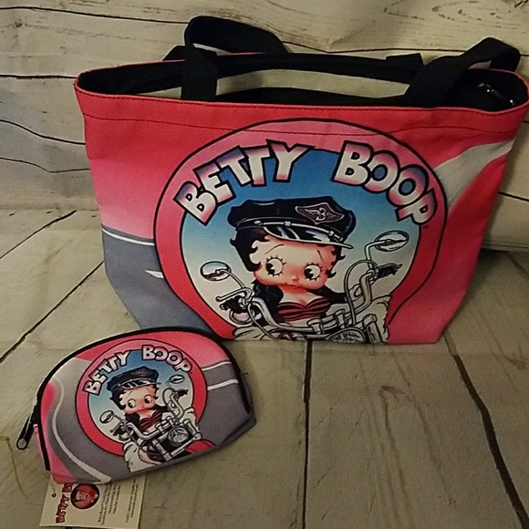 Betty Boop Handbags - BETTY BOOP PURSE W/MAKE-UP BAG